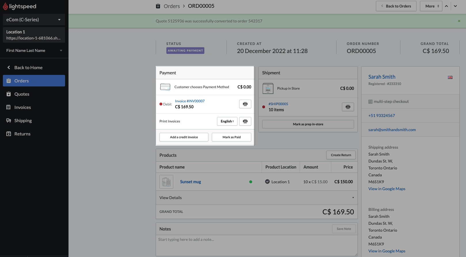 Remboursement des commandes