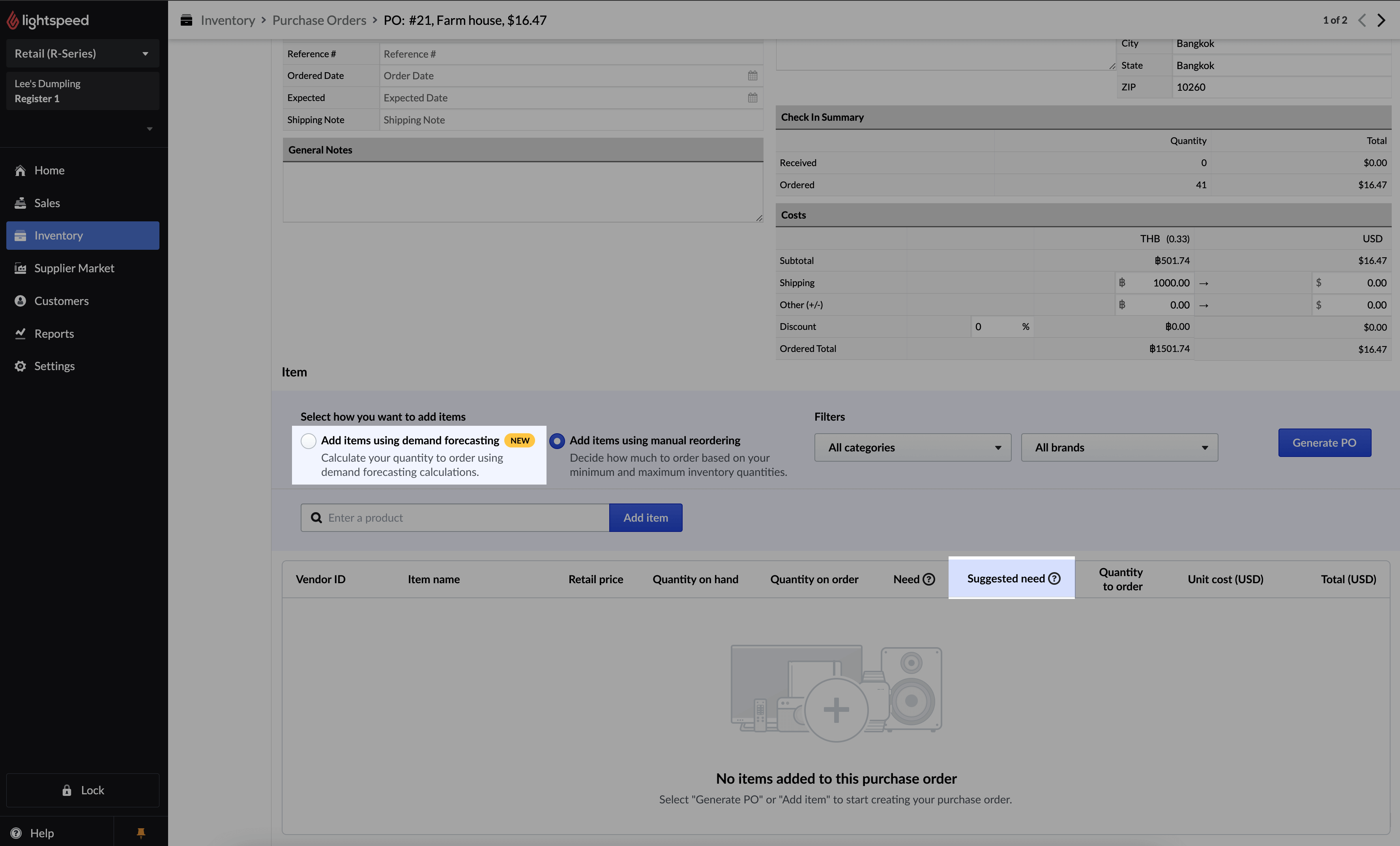 Inventory forecasting with Lightspeed Analytics – Lightspeed Retail  (R-Series)