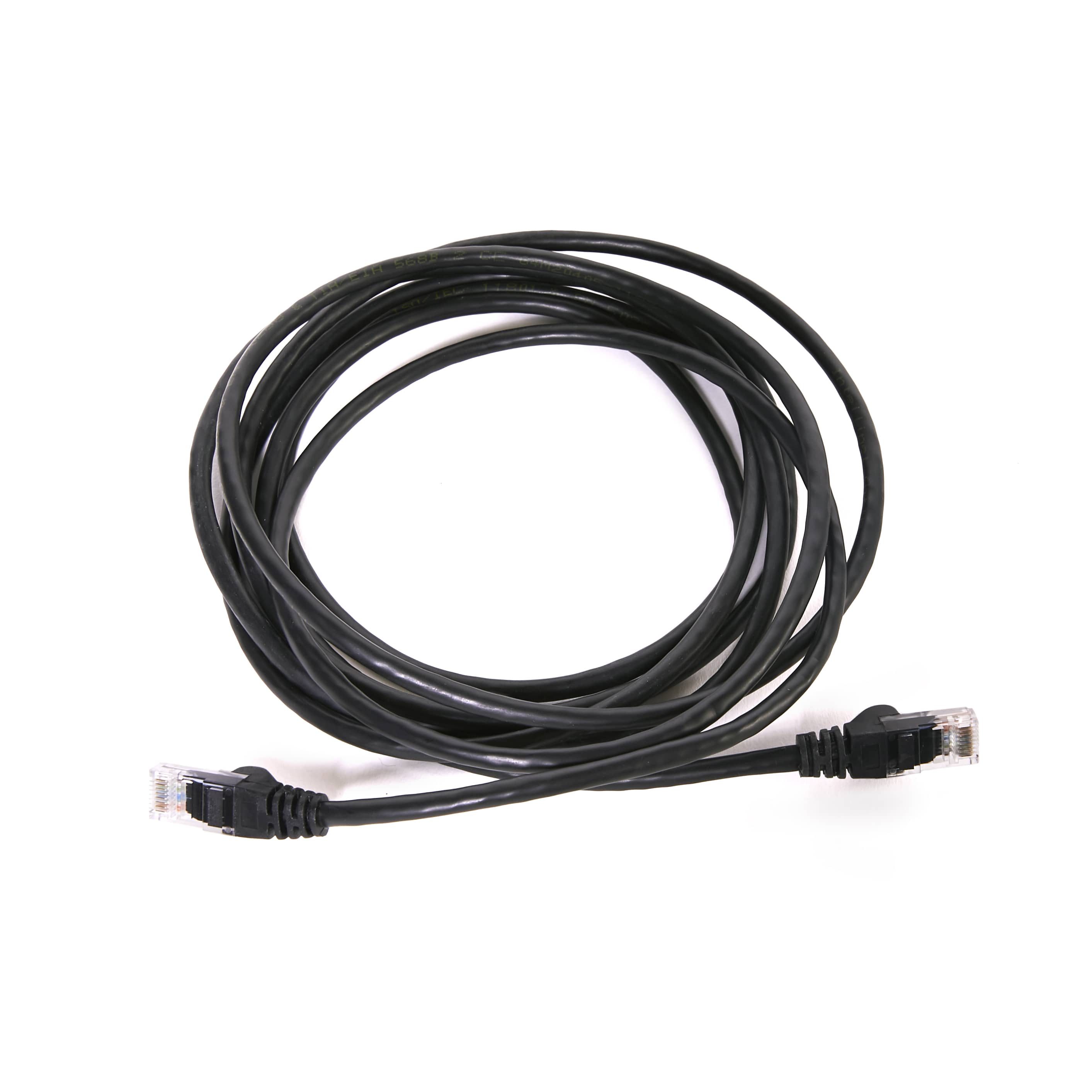 Image of a black ethernet cable.