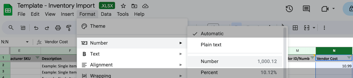 Retail-R-Importing-using-spreadsheet-Google-Sheets-numbers