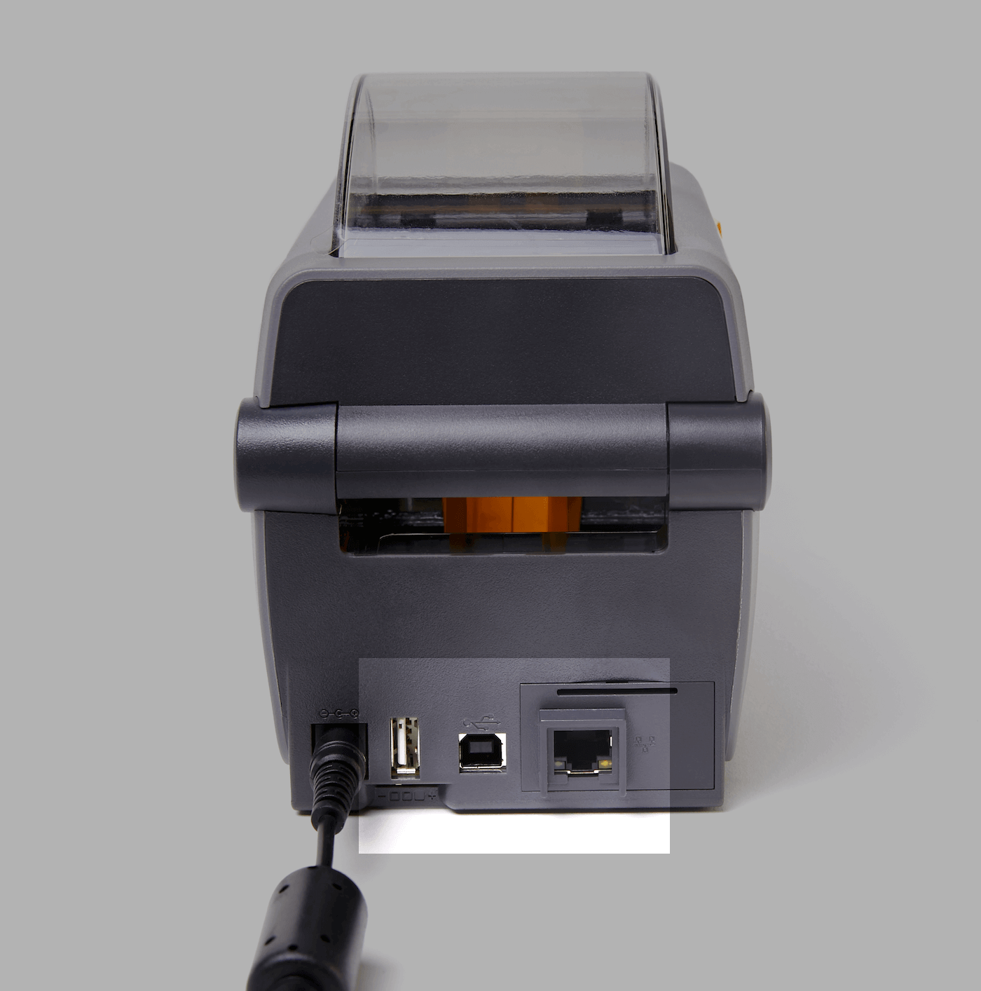 PDV détaillants - Label printer back - USB and LAN ports.png