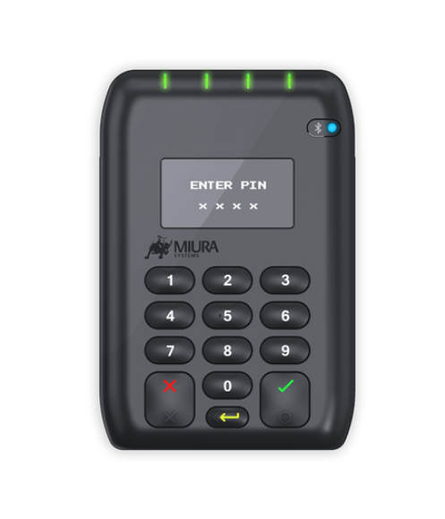 Miura M010 payment processor.