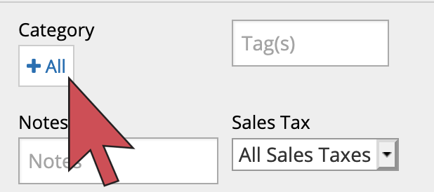The All button selected.