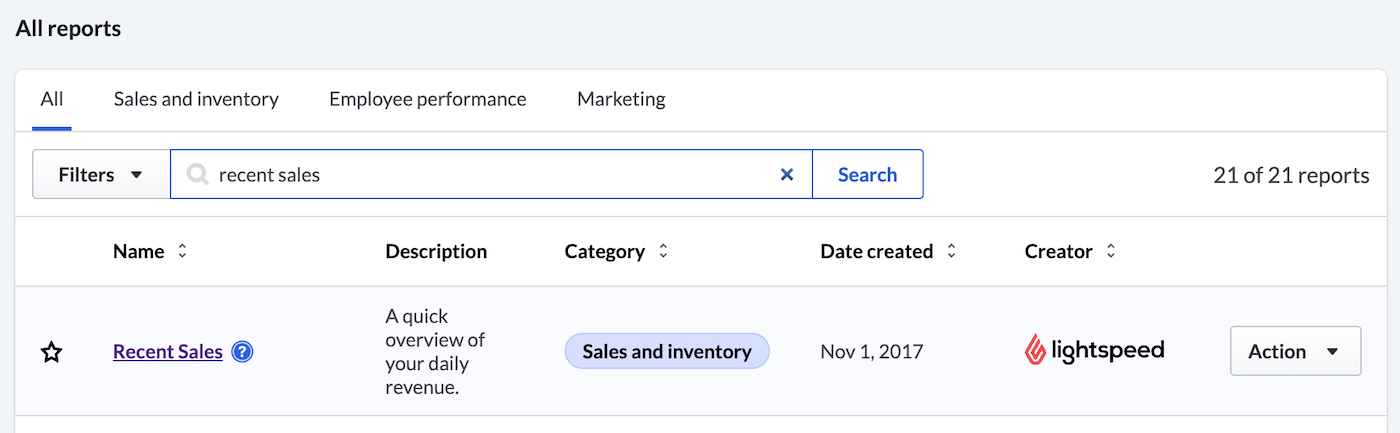 Analytics in Retail POS (R-Series)