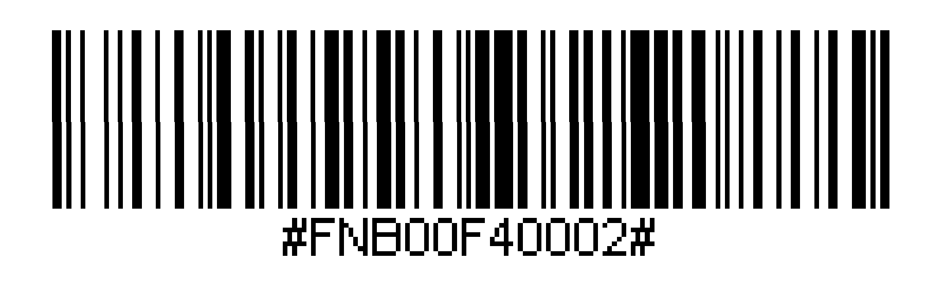 Barcode voor de applicatiemodus voor iPad.