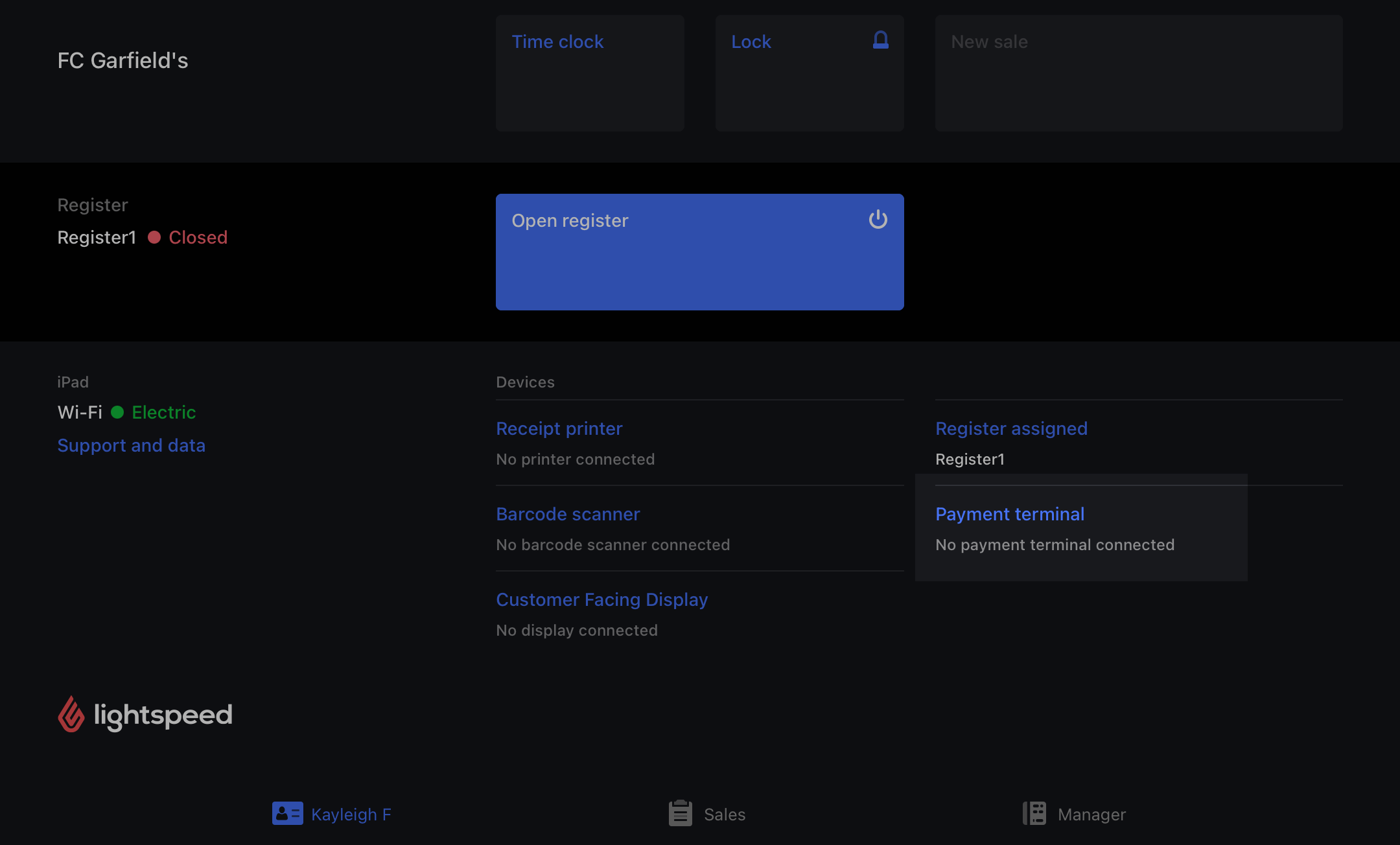 Retail POS iPad-app met Betaalterminal uitgelicht.