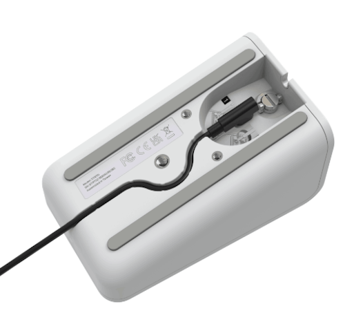 USB-C cable connected to the dock.