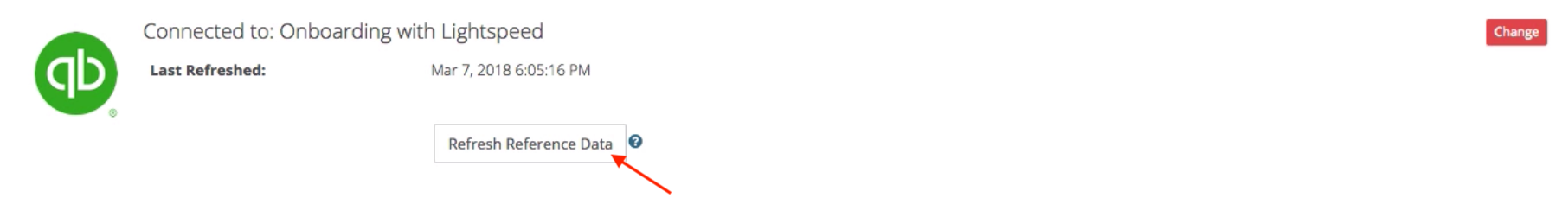 De detailpagina waarin de knop 'De referentiegegevens verversen' is uitgelicht.