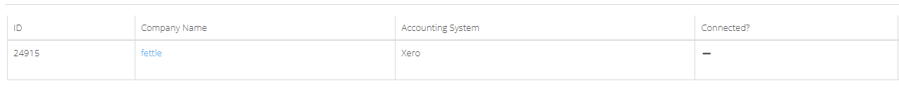 Un emplacement déconnecté avec un tiret dans la colonne Connecté?.
