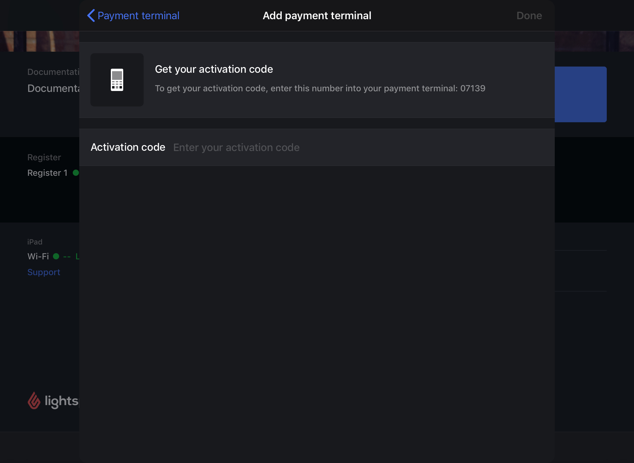 Activatiecode invoeren