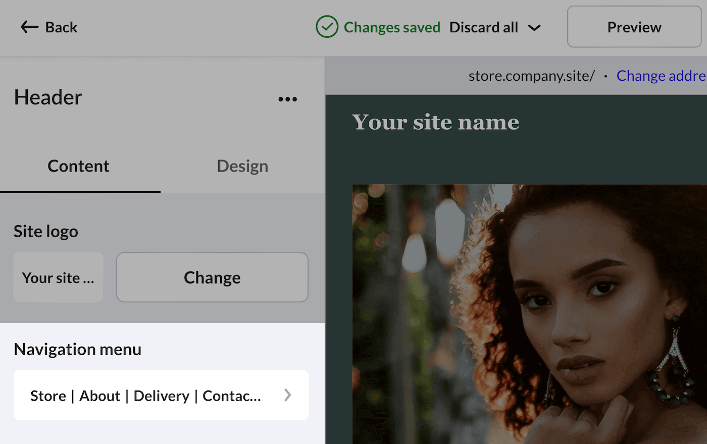 Navigation menu element.