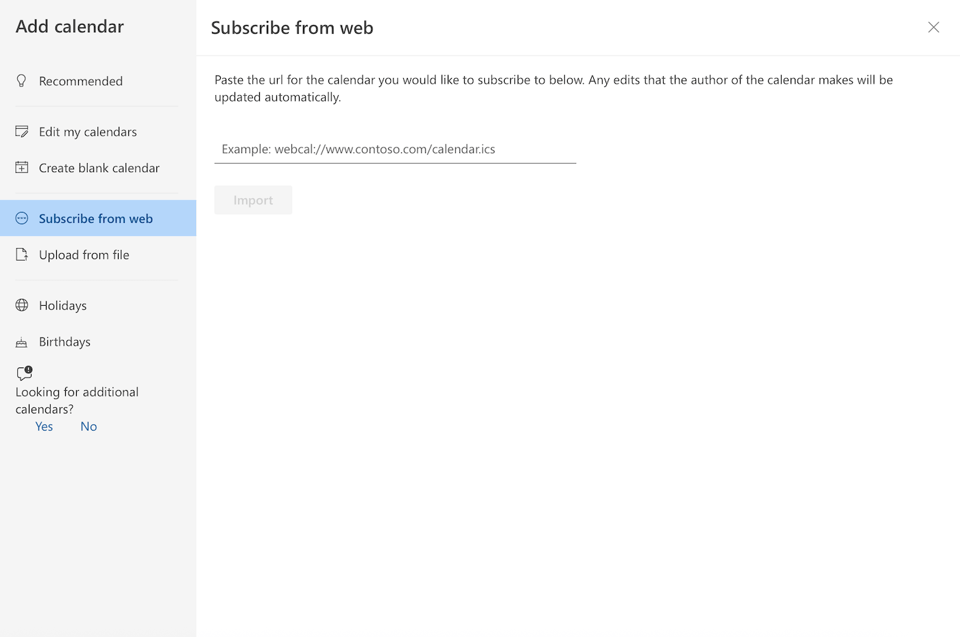 Go to Subscribe from web.