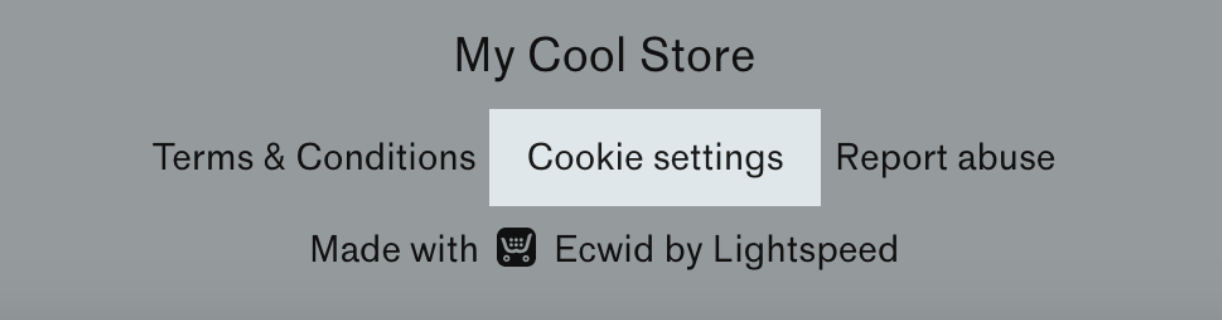 Change cookie notification settings.