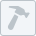 Pictogram met hamer.